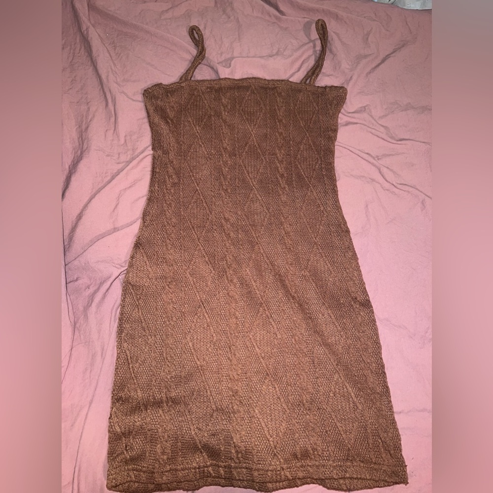 Brown Mini dress